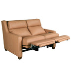 Genuine Leather Recliner Sofa 56 Triple-Motor Power Zero-Wall Reclining Loveseat with USB&USB-C Port