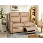 Genuine Leather Recliner Sofa 56 Triple-Motor Power Zero-Wall Reclining Loveseat with USB&USB-C Port