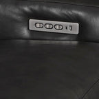 Genuine Leather Recliner Sofa 56 Triple-Motor Power Zero-Wall Reclining Loveseat with USB&USB-C Port