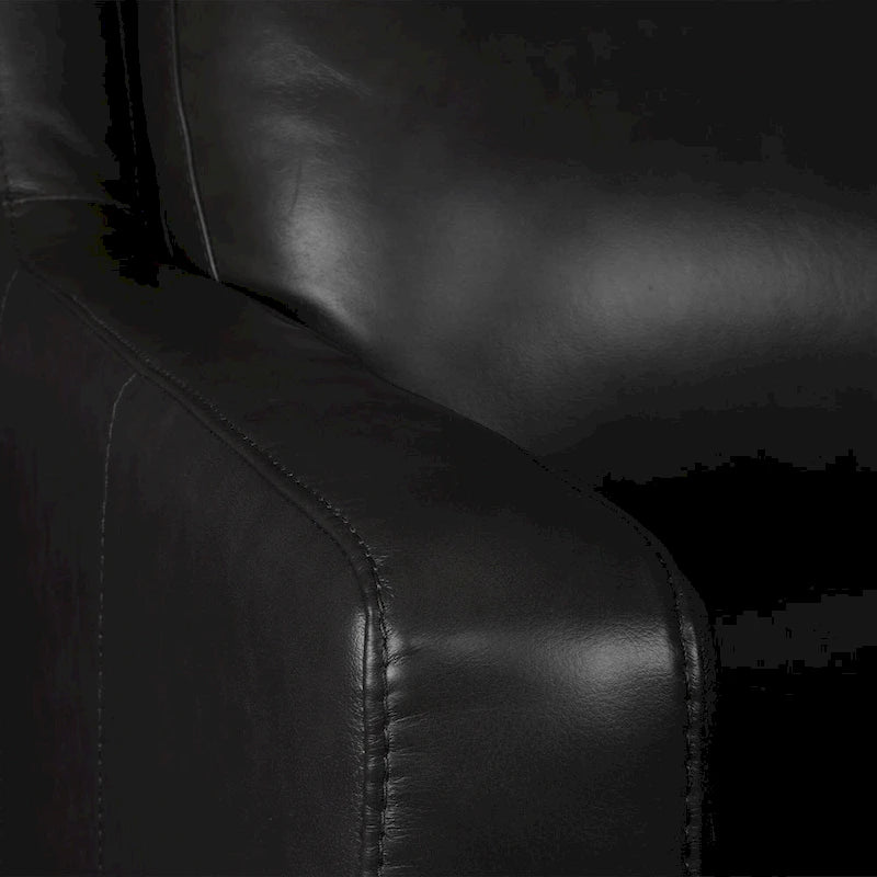 Genuine Leather Recliner Sofa 56 Triple-Motor Power Zero-Wall Reclining Loveseat with USB&USB-C Port