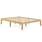 Twin/Full/Queen Wooden Platform Bed Frame, 14" Height, Rubber Wood Legs, 400-800 lbs Capacity