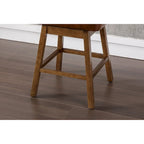 Swivel Bar Stools Set of 2, PU Counter Height Bar Stools with Arm, Kitchen Island Stools with Back and Footrest