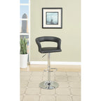 Counter Height Bar Stool Set of 2, Adjustable Swivel Bar Stool with Hollow Back, Kitchen Island Stools with Armrests