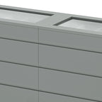 Moasis 8 Drawer Dresser with RGB Light,High Gloss Horizontal Storage Dresser
