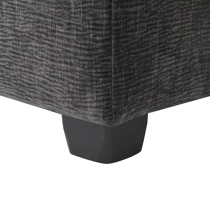 L-Shape Modular Sectional Sofa, 4 Seat Chenille Sectional Couch