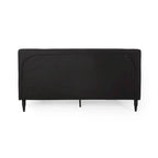 King Size Upholstered Platform Bed with Tufted Headboard, No Box Spring Needed