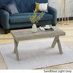 Esmeralda Farmhouse Acacia Wood Coffee Table by Christopher Knight Home