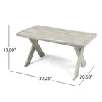Esmeralda Farmhouse Acacia Wood Coffee Table by Christopher Knight Home