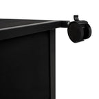 2 Drawer Mobile File Cabinet Rolling Printer Stand with Open Storage Shelf Fabric Vertical Filing Cabinet