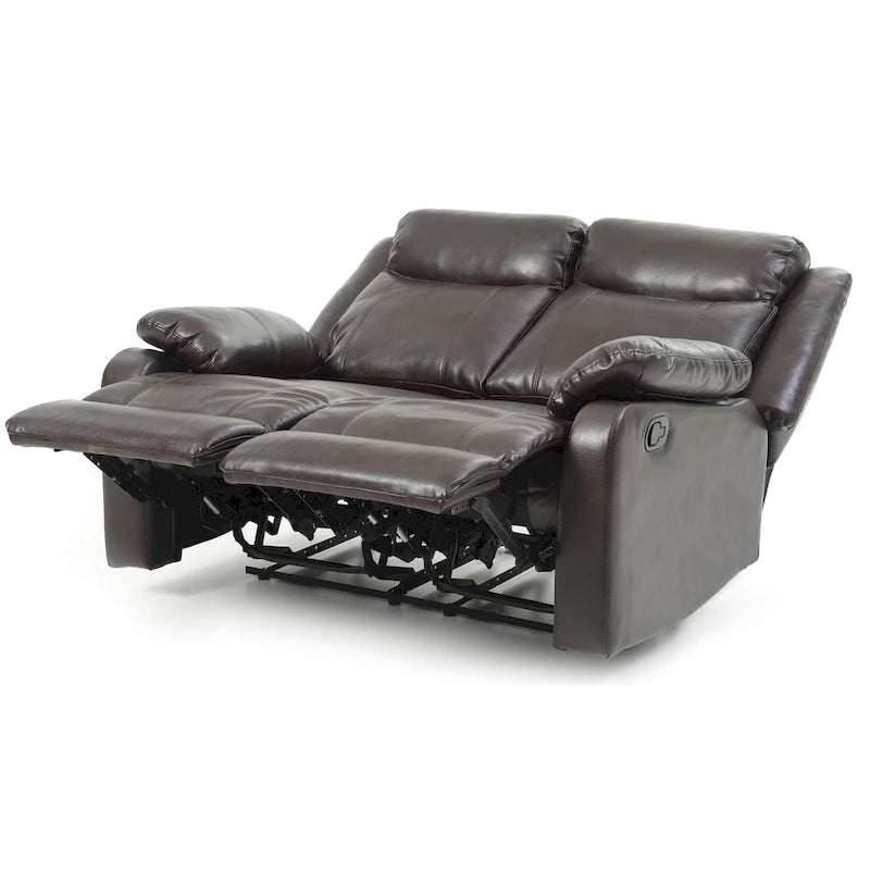 Ward Faux Leather Double Reclining Loveseat
