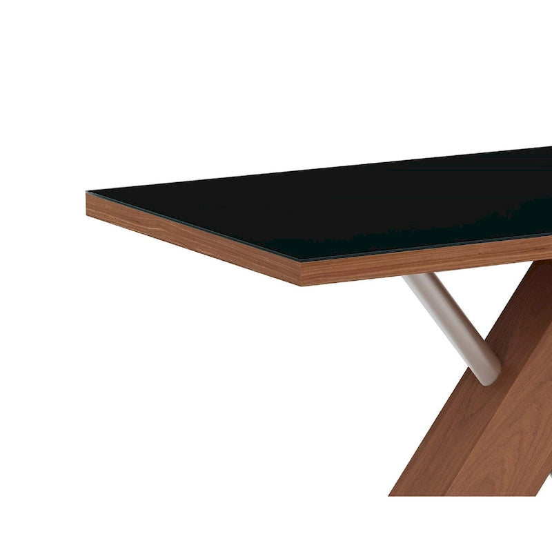 Somette Emily Modern Wood Dining Set with Table, Nook and Bench