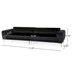 Croydon Modern Glam 4-seater Velvet Sofa by Christopher Knight Home