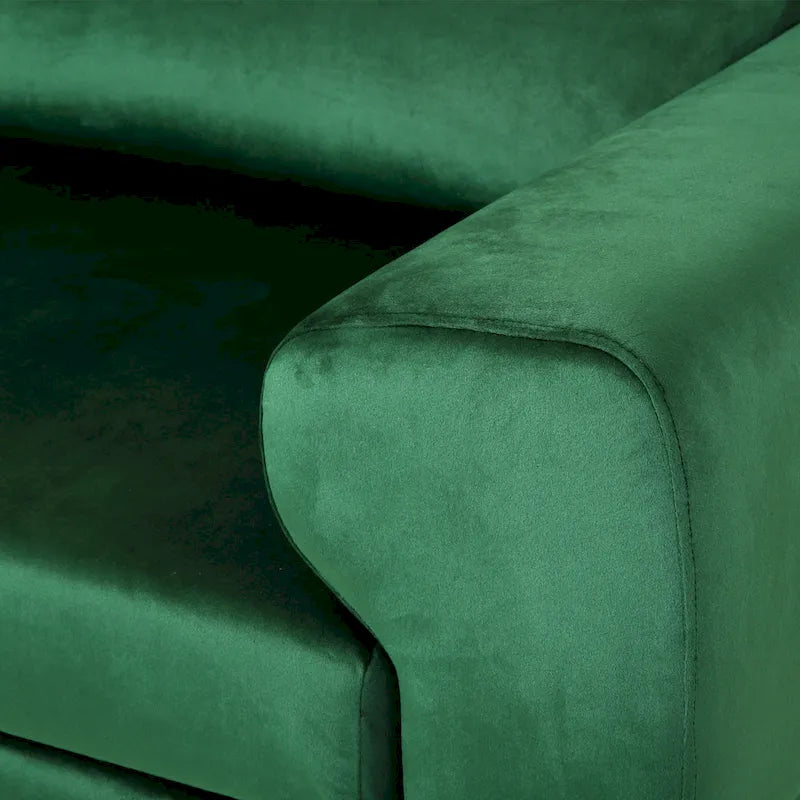 Croydon Modern Glam 4-seater Velvet Sofa by Christopher Knight Home