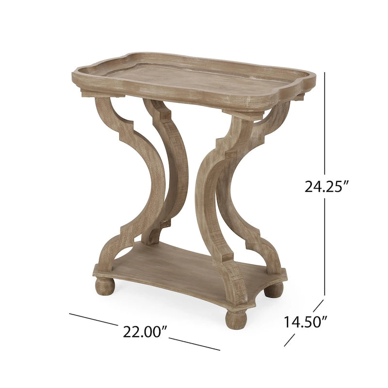 Ouray French Country Accent Table with Rectangular Top by Christopher Knight Home