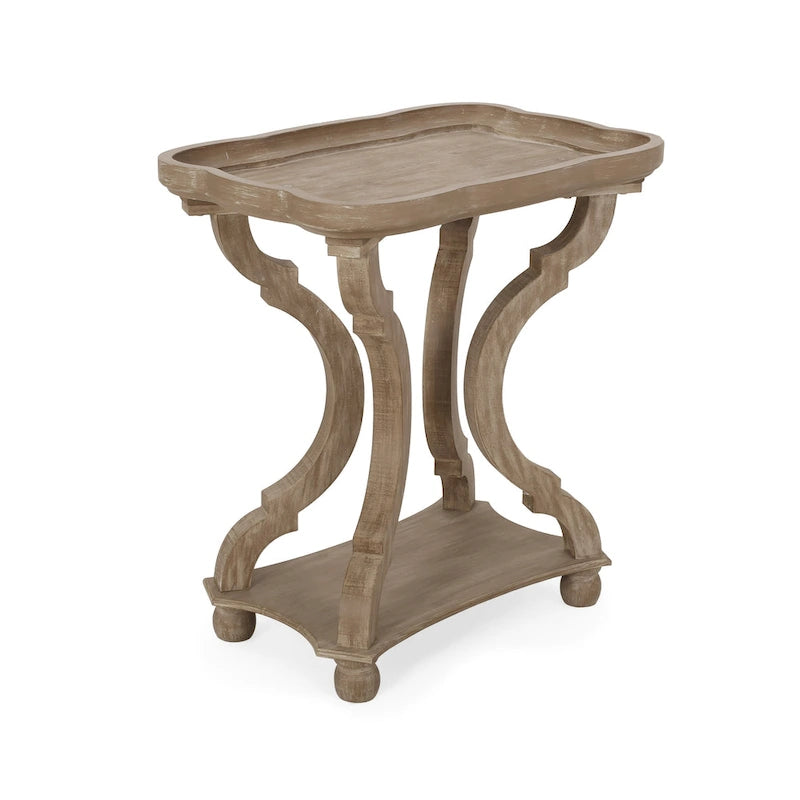 Ouray French Country Accent Table with Rectangular Top by Christopher Knight Home