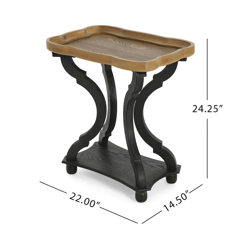Ouray French Country Accent Table with Rectangular Top by Christopher Knight Home