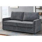 Manchester Polyester Corduroy 70 inch Square Arms Sofa Bed