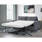 Manchester Polyester Corduroy 70 inch Square Arms Sofa Bed