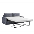 Manchester Polyester Corduroy 70 inch Square Arms Sofa Bed