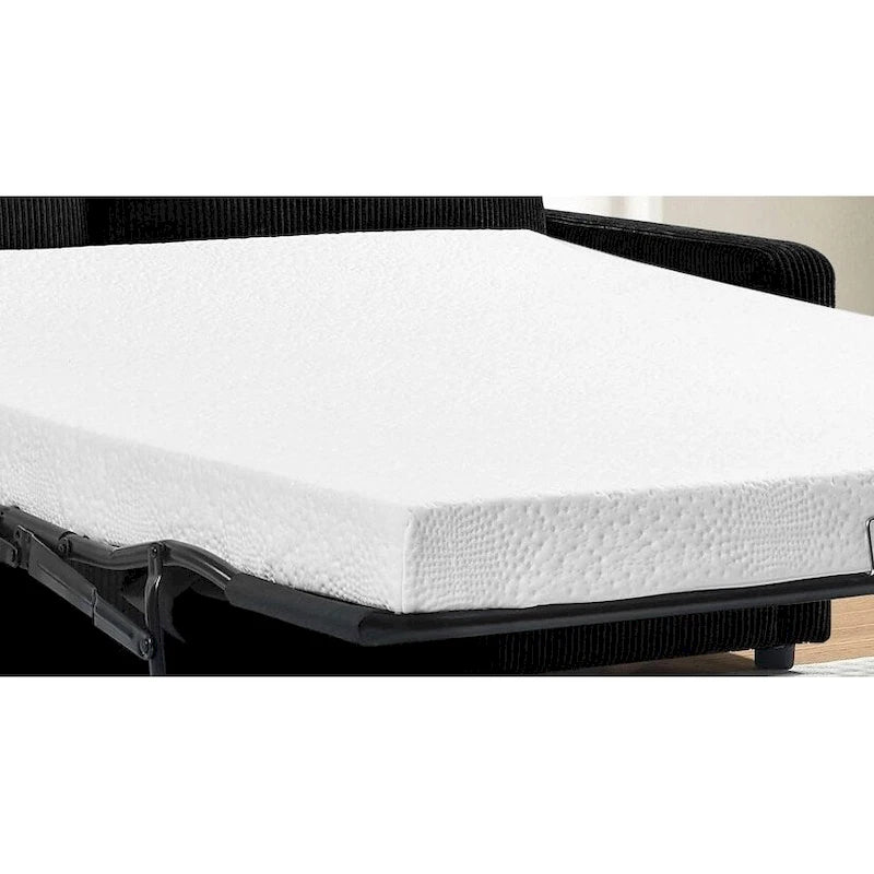 Manchester Polyester Corduroy 70 inch Square Arms Sofa Bed
