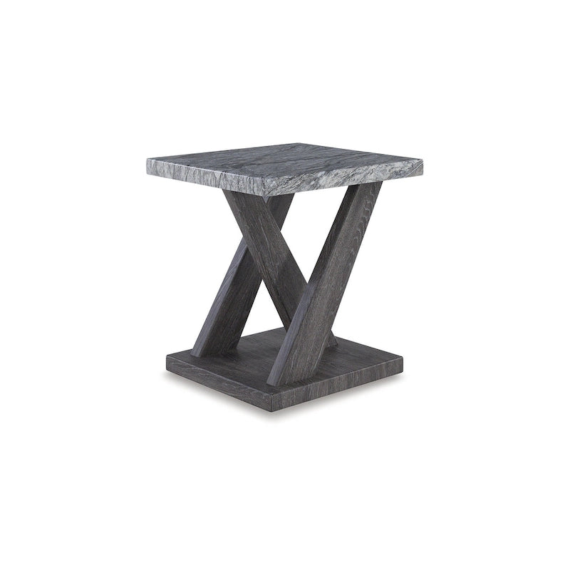 Gray Nesting Coffee Table Set of 3, 48"W x 24"D x 18"H, Modern Living Room Accent Tables