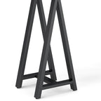 Hawkins SOLID WOOD and Metal 50 inch Wide Modern Industrial SOLID WALNUT WOOD and Metal Console Sofa Table in Walnut
