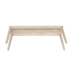 72" Shaker Console Table, Solid Parawood Butcher Block Surface, Unfinished, 72Wx16Dx30H