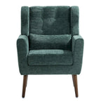 Mid Century Comfy Reading Chair with Chenille Fabric