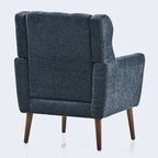Mid Century Comfy Reading Chair with Chenille Fabric
