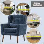 Mid Century Comfy Reading Chair with Chenille Fabric