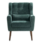 Mid Century Comfy Reading Chair with Chenille Fabric