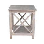 Solid Wood End Table, Classic Hampton Style Accent Side Table for Living Room or Bedroom
