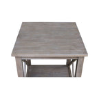 Solid Wood End Table, Classic Hampton Style Accent Side Table for Living Room or Bedroom