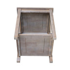Solid Wood End Table, Classic Hampton Style Accent Side Table for Living Room or Bedroom