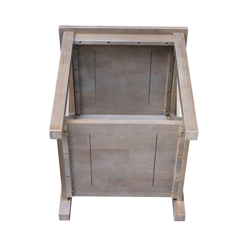 Solid Wood End Table, Classic Hampton Style Accent Side Table for Living Room or Bedroom