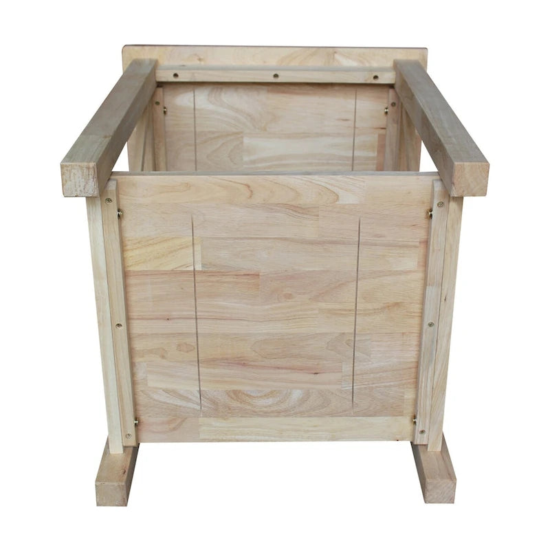 Solid Wood End Table, Classic Hampton Style Accent Side Table for Living Room or Bedroom