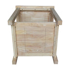Solid Wood End Table, Classic Hampton Style Accent Side Table for Living Room or Bedroom