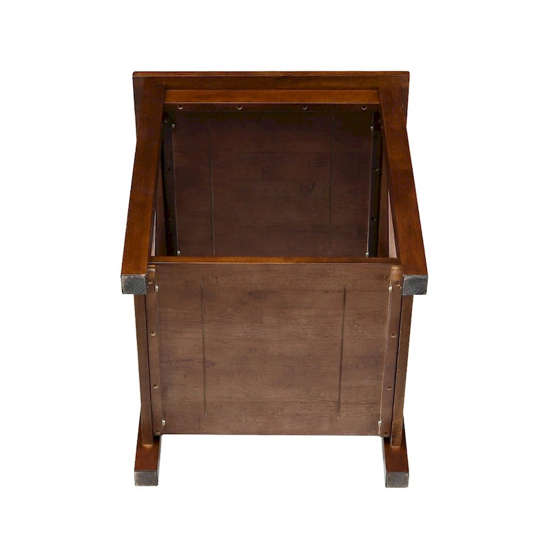 Solid Wood End Table, Classic Hampton Style Accent Side Table for Living Room or Bedroom