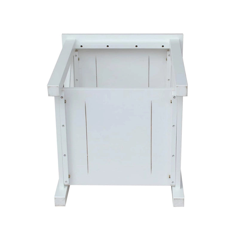 Solid Wood End Table, Classic Hampton Style Accent Side Table for Living Room or Bedroom