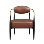 Boucle Dining Chair Living Room Chair with Thickened Plush Seat Cushion and Sleek Metal Frame