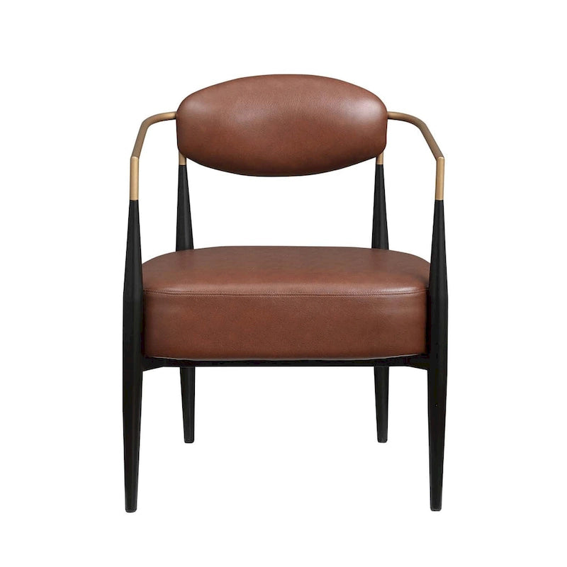 Boucle Dining Chair Living Room Chair with Thickened Plush Seat Cushion and Sleek Metal Frame
