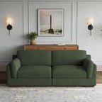 Modern 90 inch Corduroy Loveseat Deep Seat Sofa