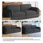 Modern 90 inch Corduroy Loveseat Deep Seat Sofa