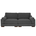 Modern 90 inch Corduroy Loveseat Deep Seat Sofa