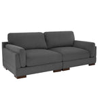 Modern 90 inch Corduroy Loveseat Deep Seat Sofa