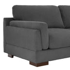 Modern 90 inch Corduroy Loveseat Deep Seat Sofa