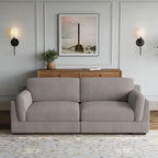 Modern 90 inch Corduroy Loveseat Deep Seat Sofa