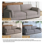 Modern 90 inch Corduroy Loveseat Deep Seat Sofa