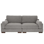 Modern 90 inch Corduroy Loveseat Deep Seat Sofa