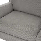Modern 90 inch Corduroy Loveseat Deep Seat Sofa